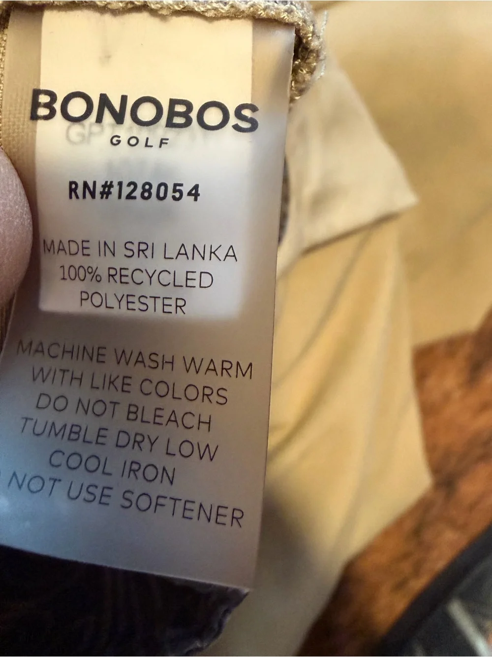 Mens Highland Tour Bonobos Golf 31/28 Tailored Khaki Tan Pants